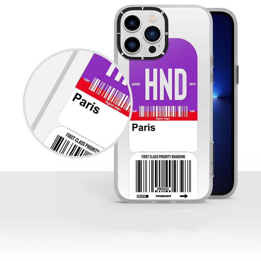 iPhone 13 Pro Max Kılıf YoungKit Any Time Trip Serisi Kılıf CL028 Shangai