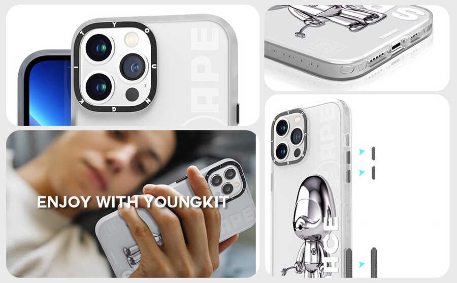 iPhone 13 Pro Max Kılıf YoungKit Klasik Serisi Kılıf CL003 Purple