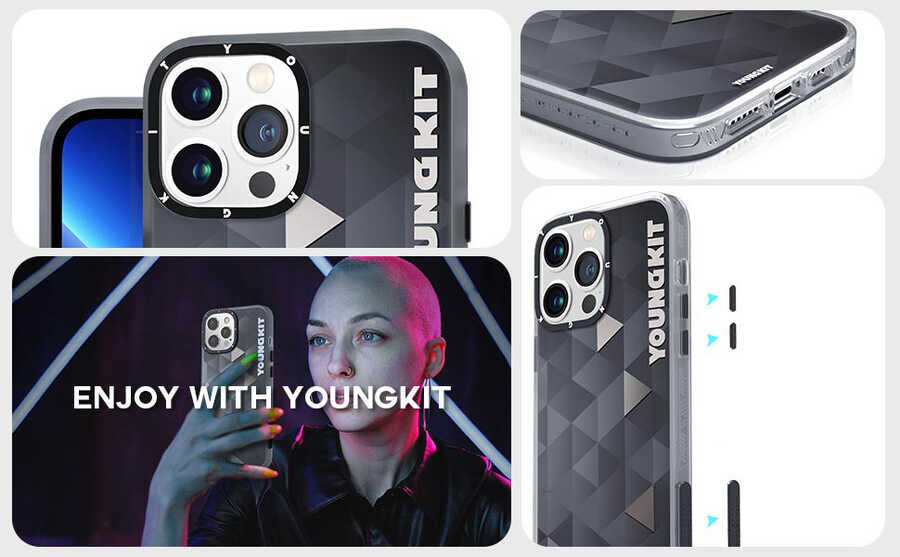 iPhone 13 Pro Max Kılıf YoungKit Klasik Serisi Kılıf CL001 Astronaut