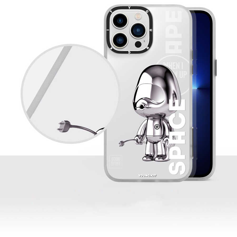 iPhone 13 Pro Max Kılıf YoungKit Klasik Serisi Kılıf CL001 Astronaut