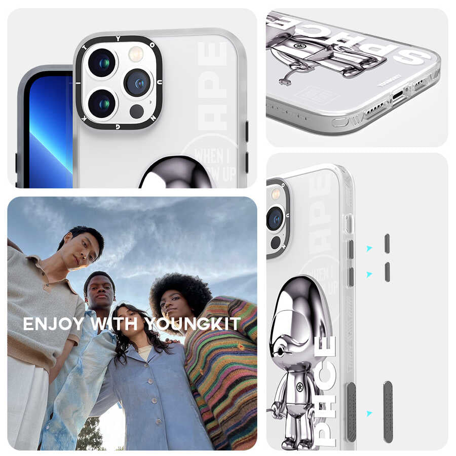 iPhone 13 Pro Max Kılıf YoungKit Klasik Serisi Kılıf CL001 Astronaut