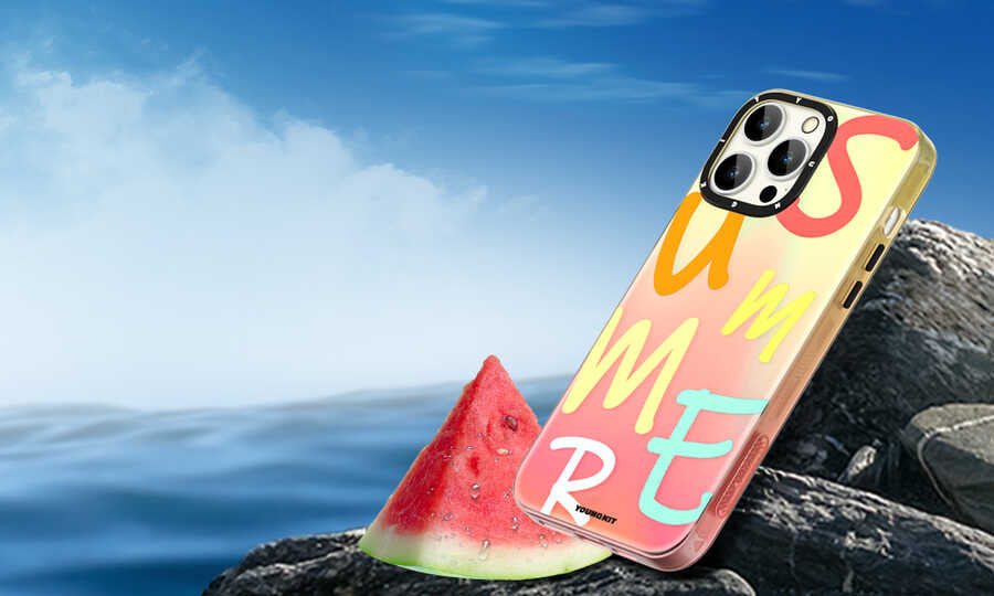 iPhone 13 Pro Max Kılıf YoungKit Summer Serisi Kılıf Yeşil