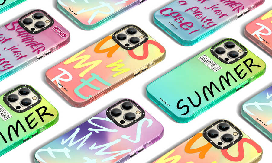 iPhone 13 Pro Max Kılıf YoungKit Summer Serisi Kılıf Yeşil
