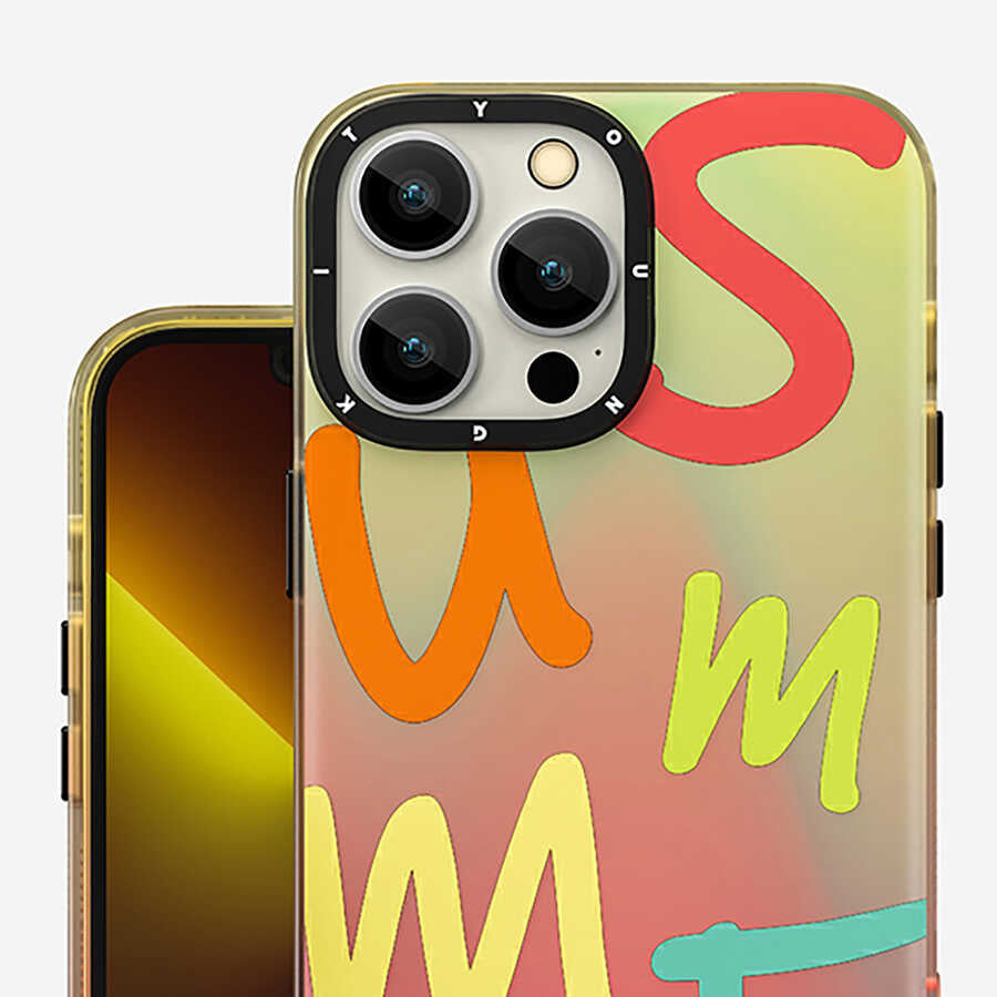 iPhone 13 Pro Max Kılıf YoungKit Summer Serisi Kılıf Turuncu