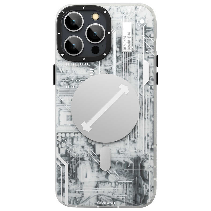 iPhone 13 Pro Max Kılıf YoungKit Technology Serisi Kılıf Mavi