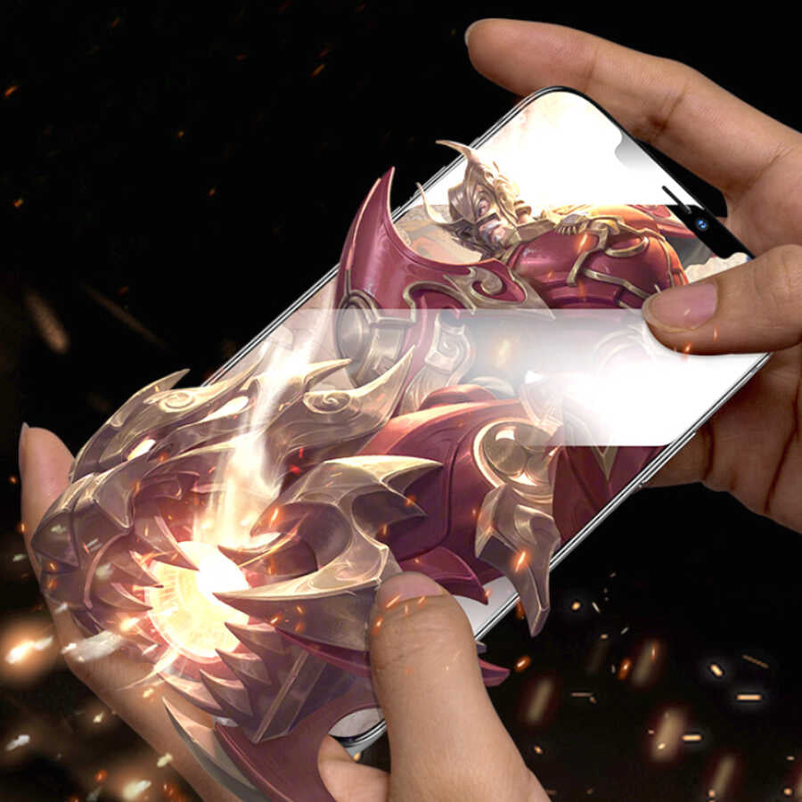iPhone 13 Pro Max Wiwu iVista Super Hardness Ekran Koruyucu Siyah