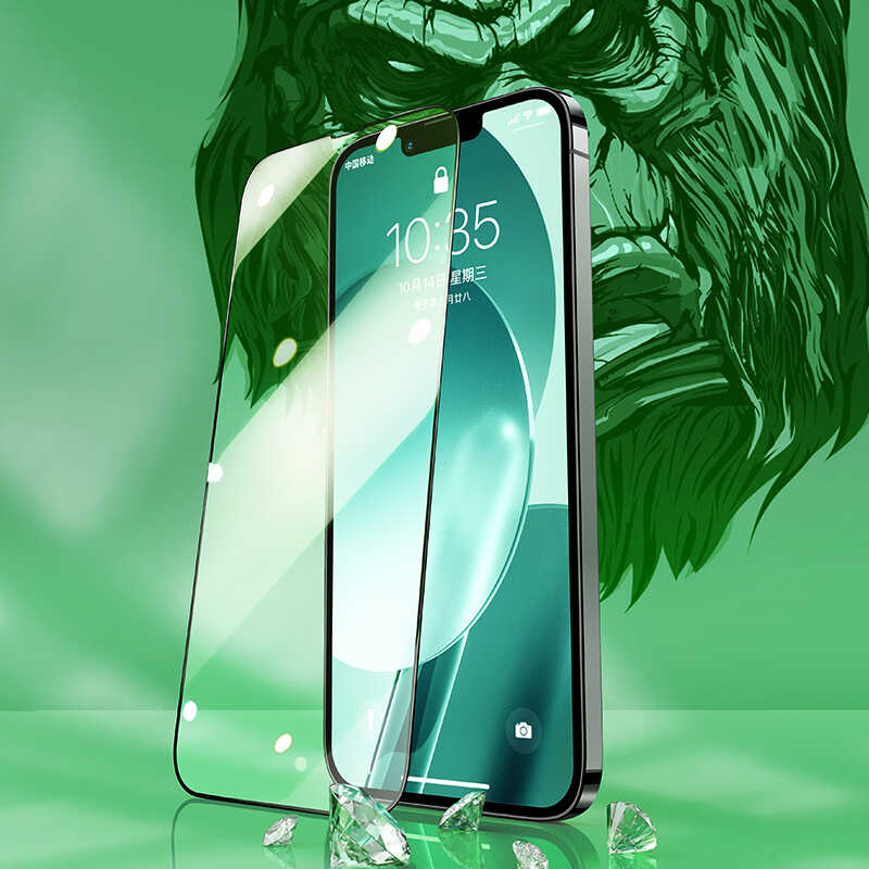 Apple iPhone 14 Benks Little KingKong Anti-Blue Light Cam Ekran Koruyucu Siyah
