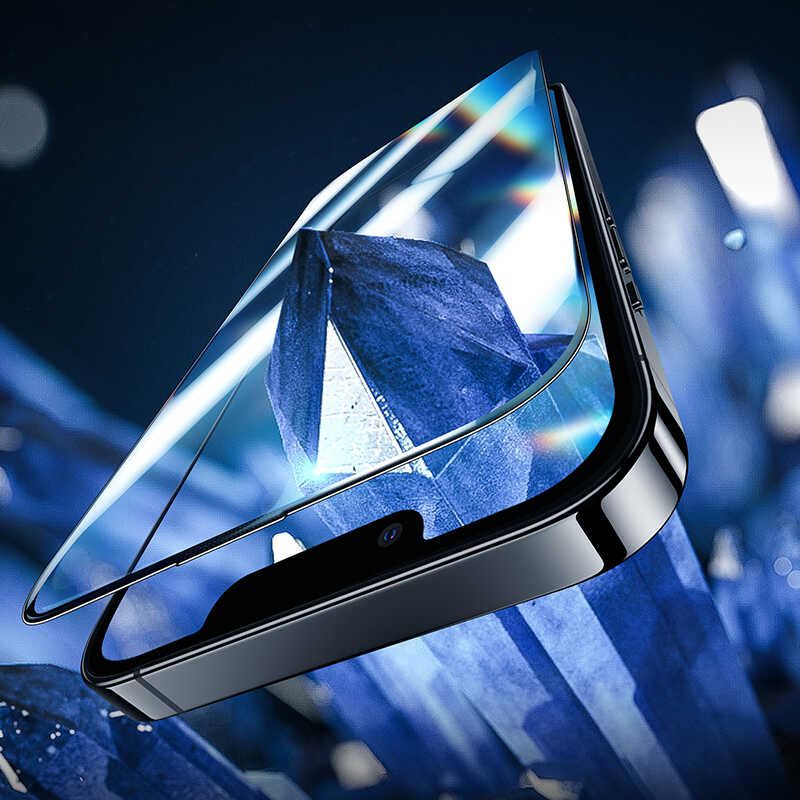 iPhone 14 Benks Warrior Safir Coating Cam Ekran Koruyucu Siyah