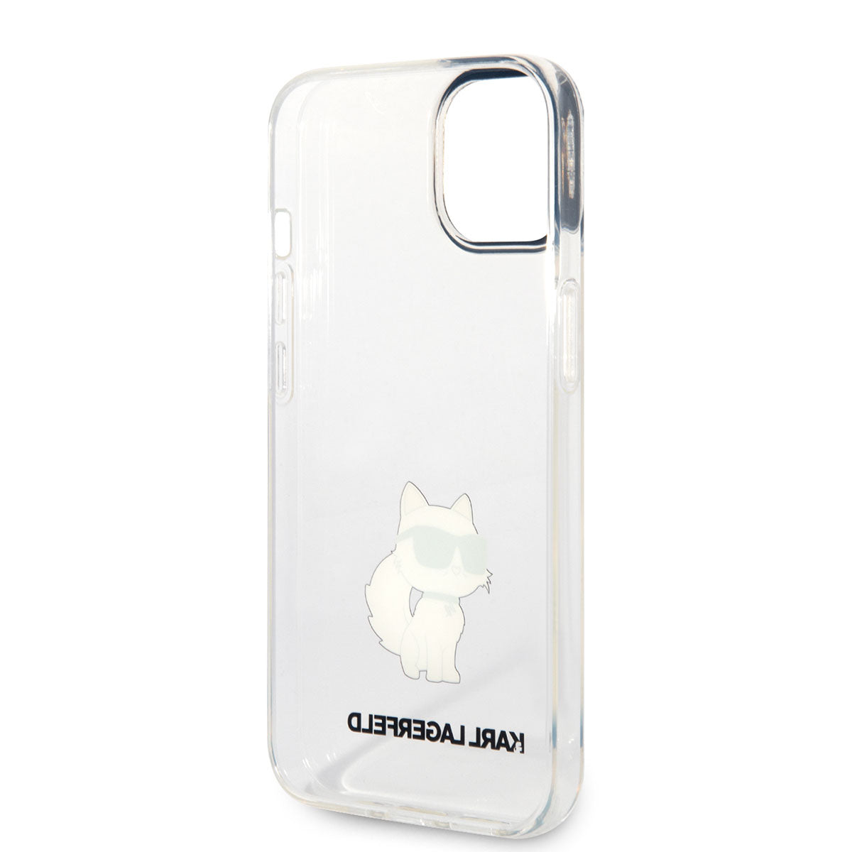 iPhone 14 Kılıf Karl Lagerfeld Transparan Choupette Dizayn Kılıf Renksiz
