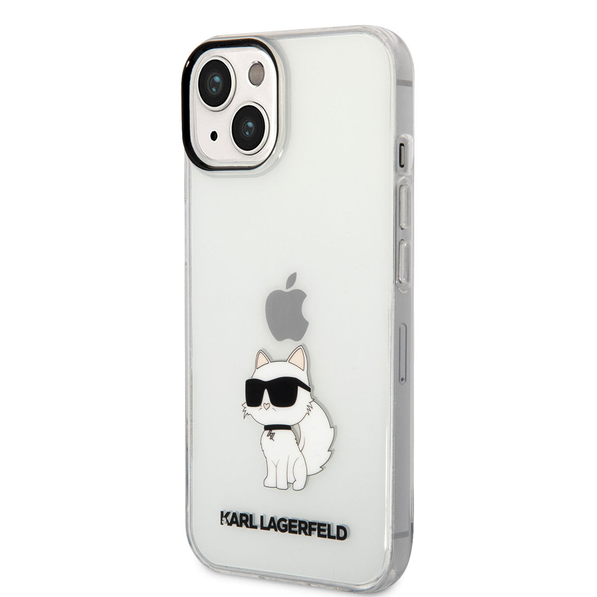 iPhone 14 Kılıf Karl Lagerfeld Transparan Choupette Dizayn Kılıf Renksiz