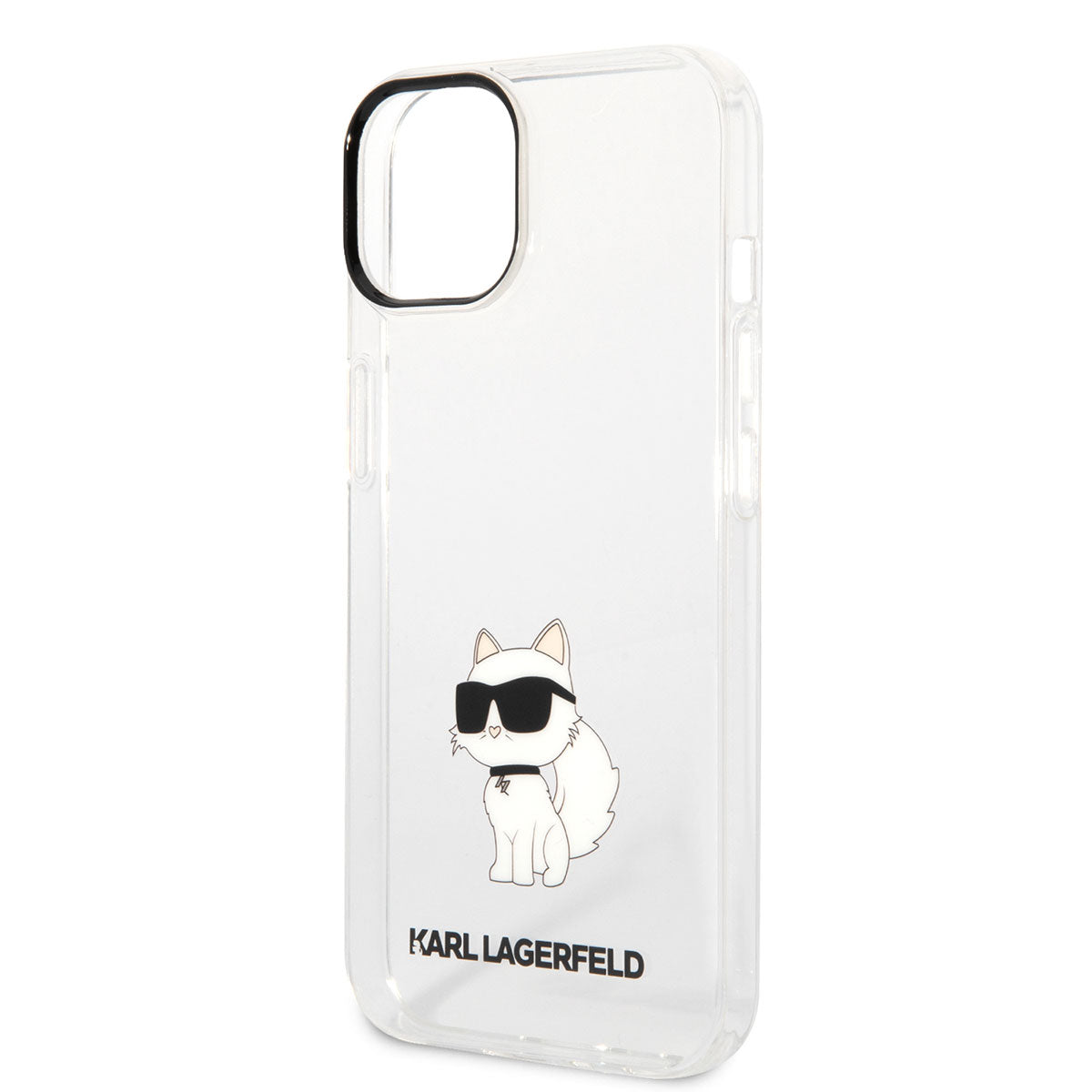 iPhone 14 Kılıf Karl Lagerfeld Transparan Choupette Dizayn Kılıf Renksiz
