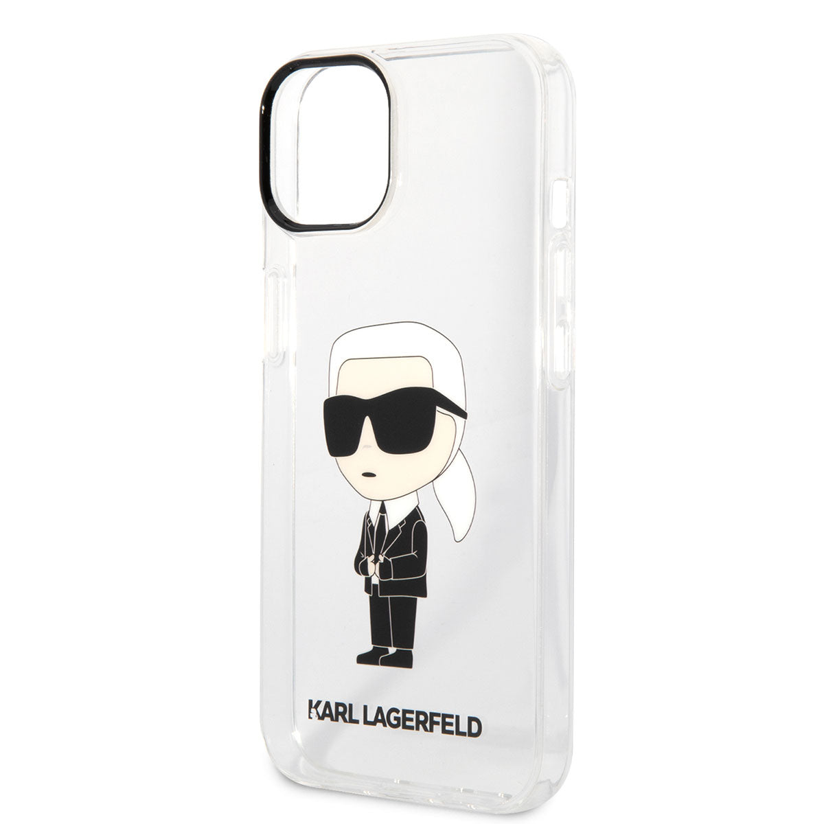 iPhone 14 Kılıf Karl Lagerfeld Transparan İkonik Karl Dizayn Kılıf Renksiz