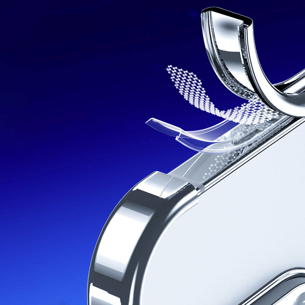 iPhone 14 Kılıf Magsafe Şarj Özellikli Cam Yüzey Benks Electroplated Kılıf Siyah