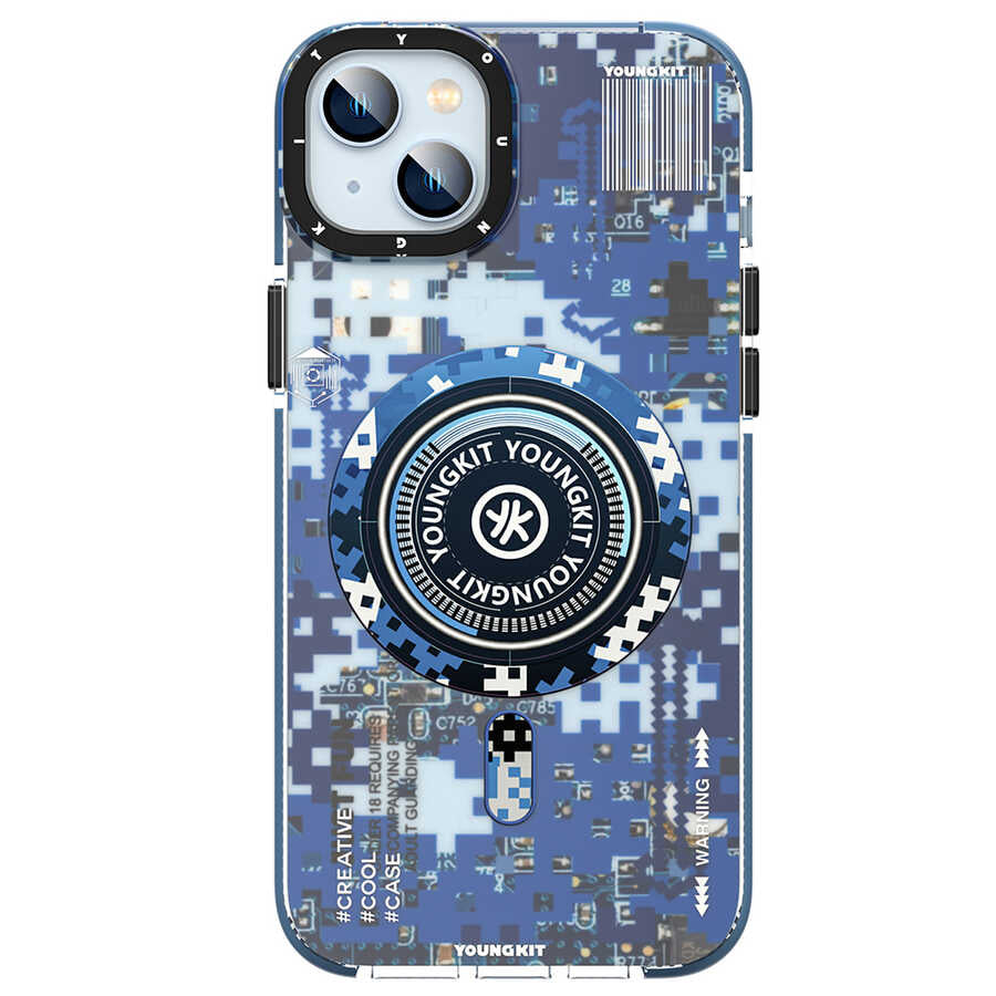 Youngkit Kamuflaj Serisi iPhone Mavi Kapak- Product vendor