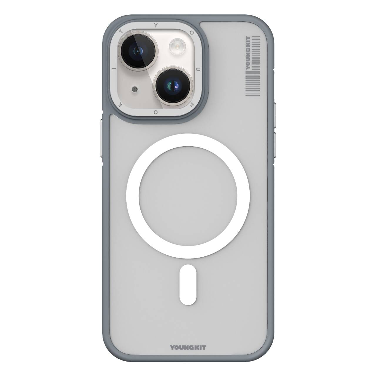 Youngkit Rock Sand Serisi iPhone Kapak Gri- Product vendor
