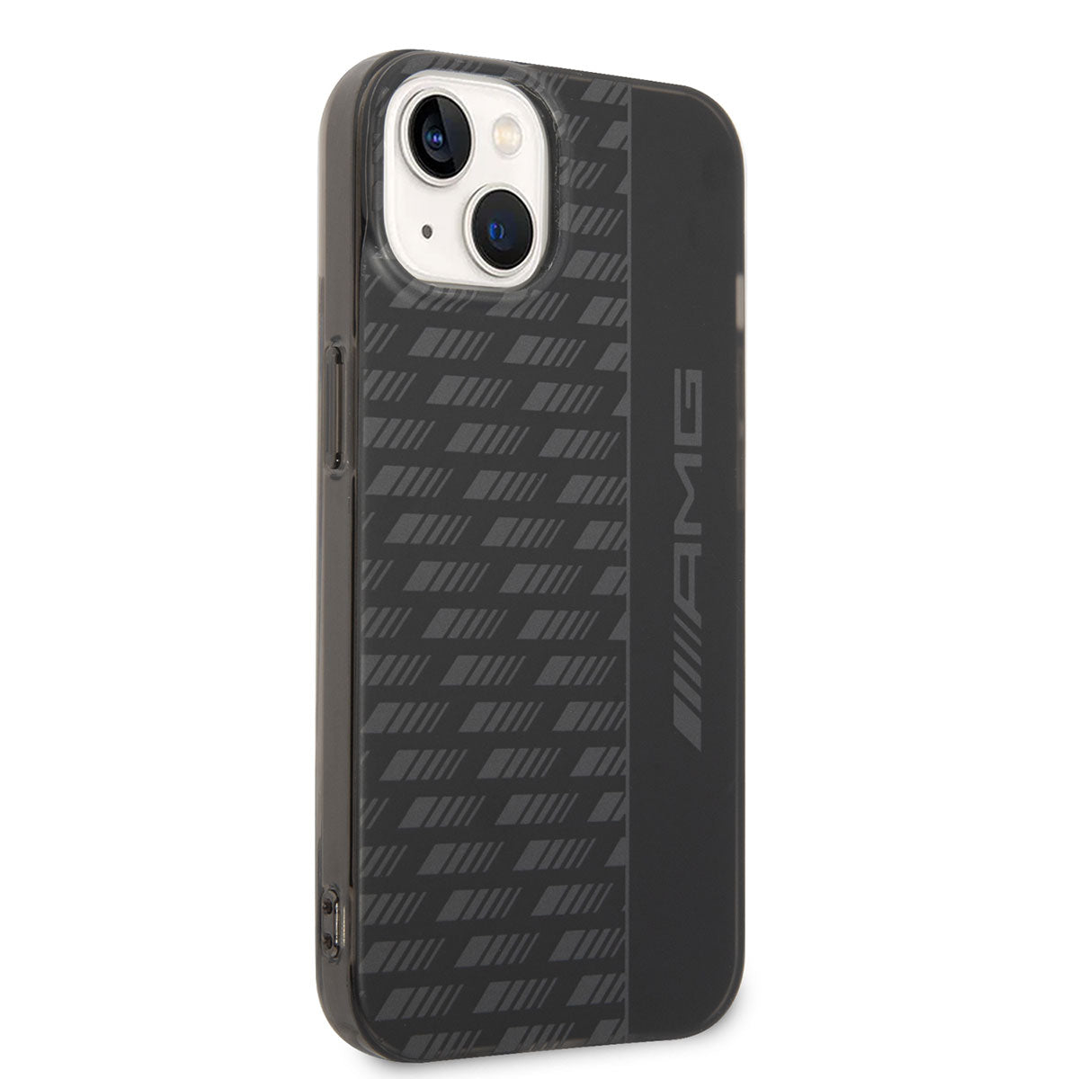 iPhone 14 Plus Kılıf AMG Frosted Buzlu PC Karbon Dizayn Kılıf Siyah