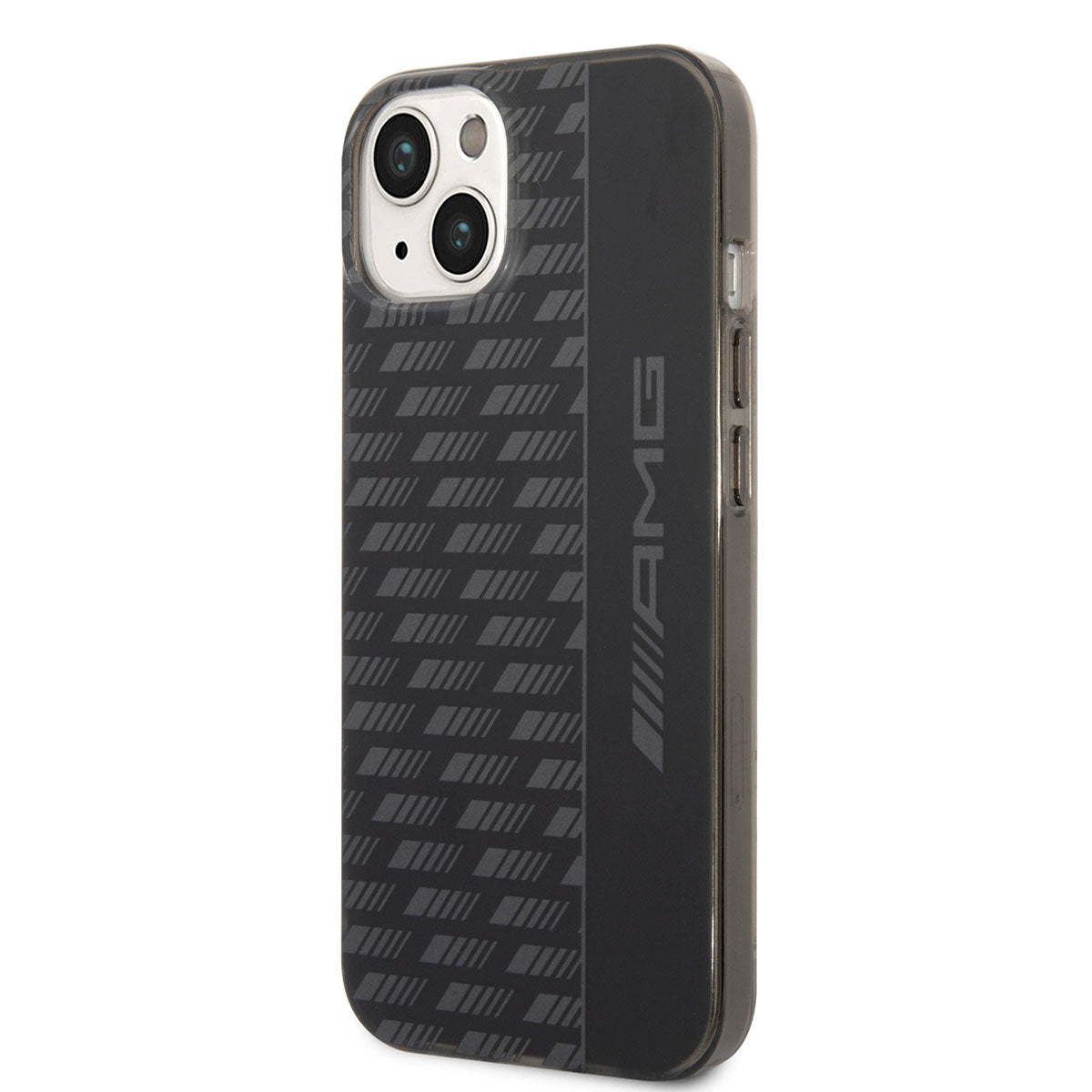 iPhone 14 Plus Kılıf AMG Frosted Buzlu PC Karbon Dizayn Kılıf Siyah