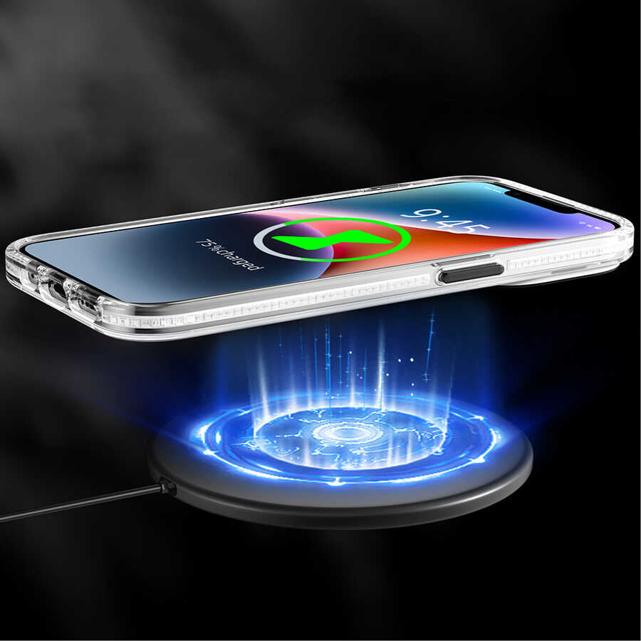 iPhone 14 Plus Kılıf Magsafe Şarj Özellikli Youngkit Play Rabbit Serisi Kılıf Turuncu