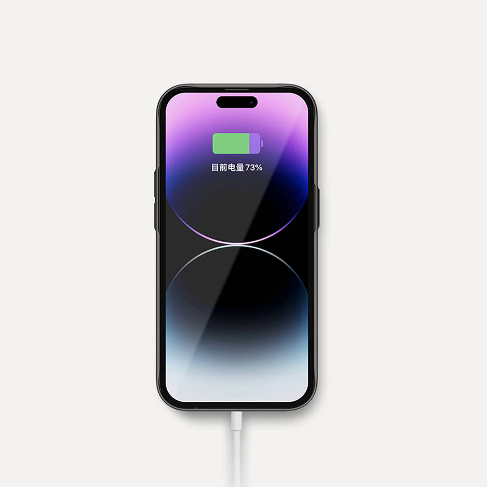 iPhone 14 Plus Kılıf Metal Kamera Çerçeveli Recci Glaze Serisi Kılıf Siyah