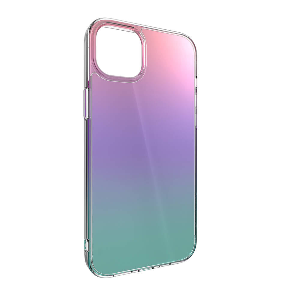 iPhone 14 Plus Kılıf Renk Geçişli Kenarları Şeffaf Tasarımlı Lisanslı Switcheasy Crush Plus Kılıf Starlight