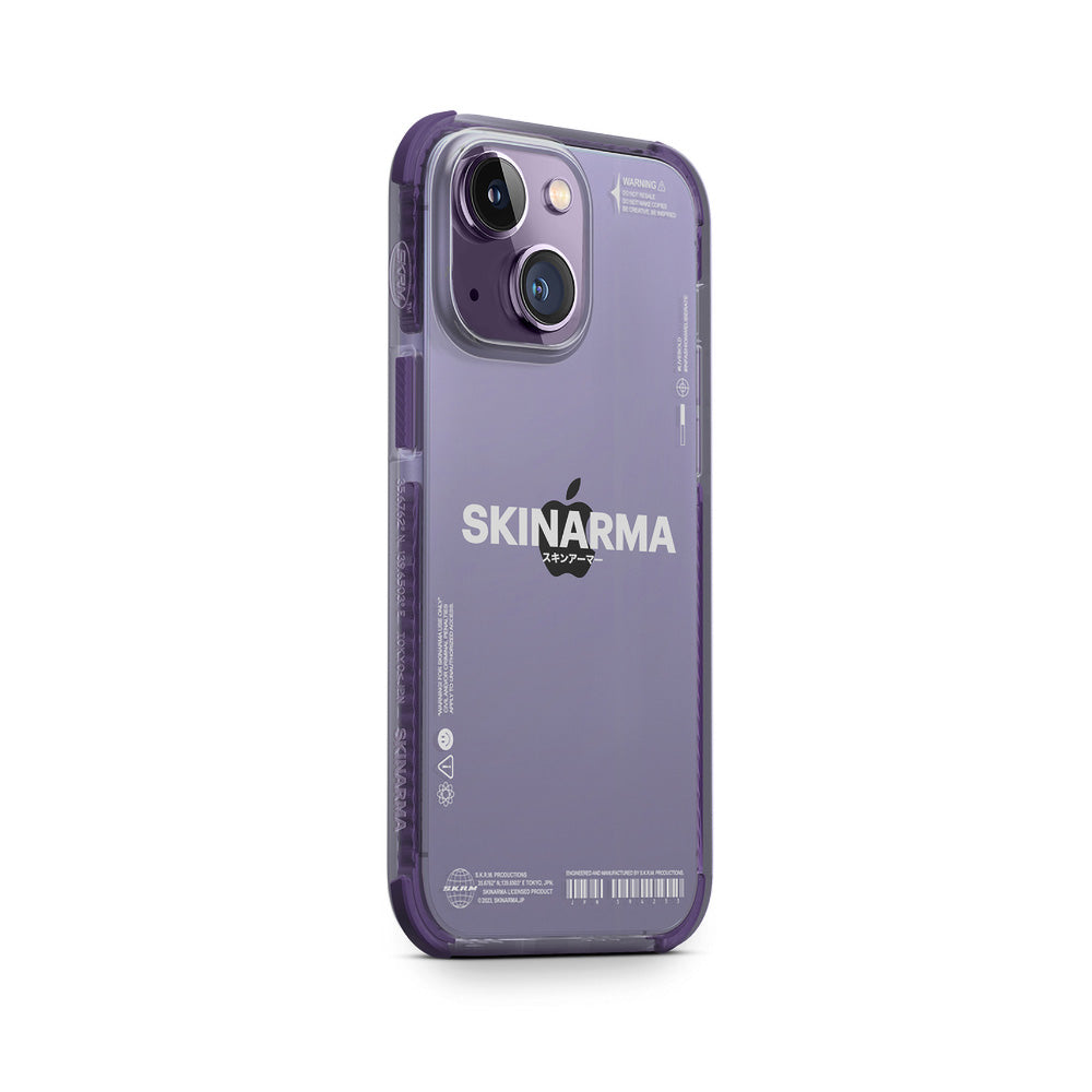 iPhone 14 Plus Kılıf SkinArma Şeffaf Airbag Tasarımlı Iro Kılıf Mor