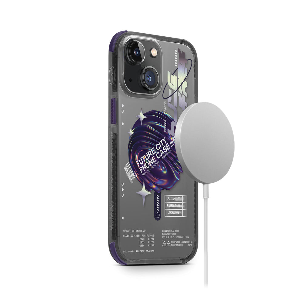 iPhone 14 Plus Kılıf SkinArma Şeffaf Airbag Tasarımlı Magsafe Şarj Özellikli Shorai Kılıf Kırmızı