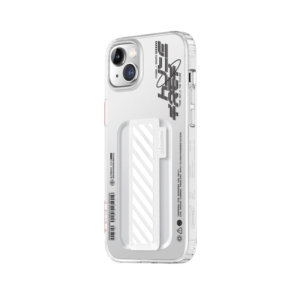 iPhone 14 Plus Kılıf SkinArma Şeffaf Desenli Kaze Kılıf Füme