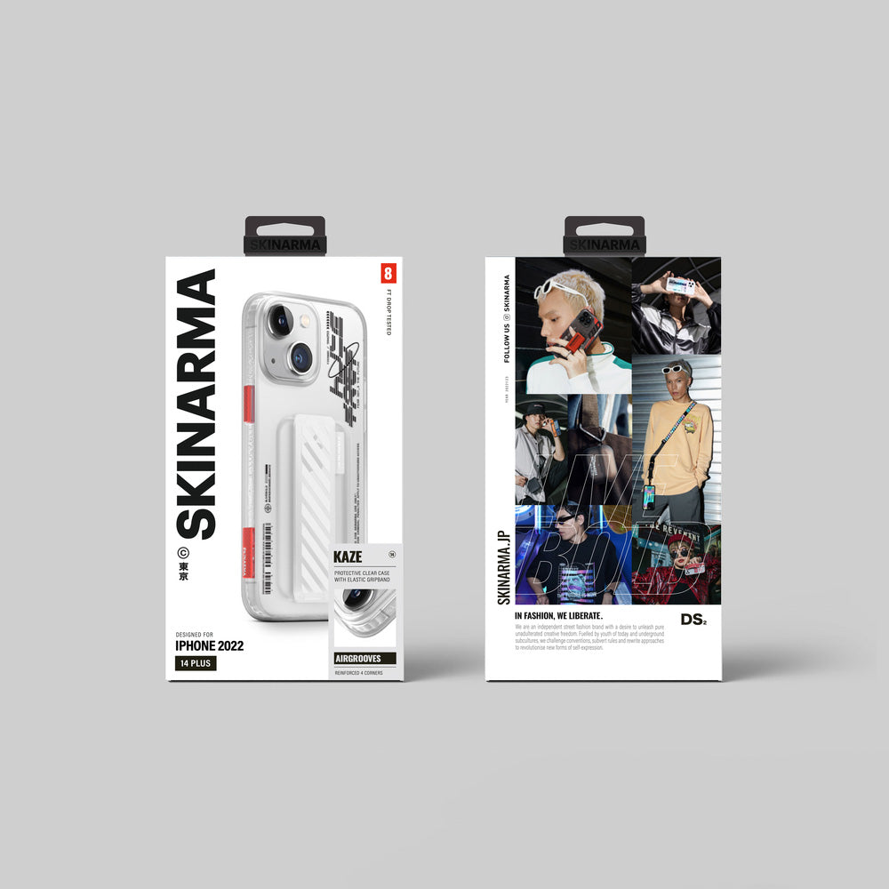 iPhone 14 Plus Kılıf SkinArma Şeffaf Desenli Kaze Kılıf Renksiz