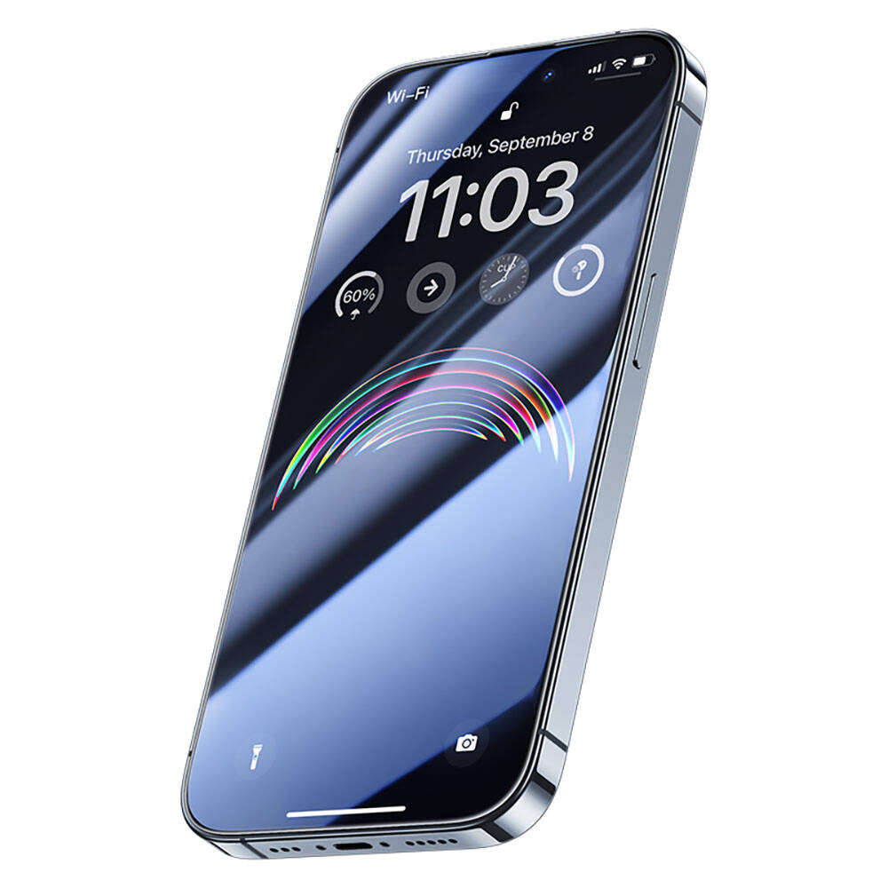 iPhone 14 Pro Benks Anti-Dust Toz Önleyici Özellikli Gaming Ekran Koruyucu Siyah