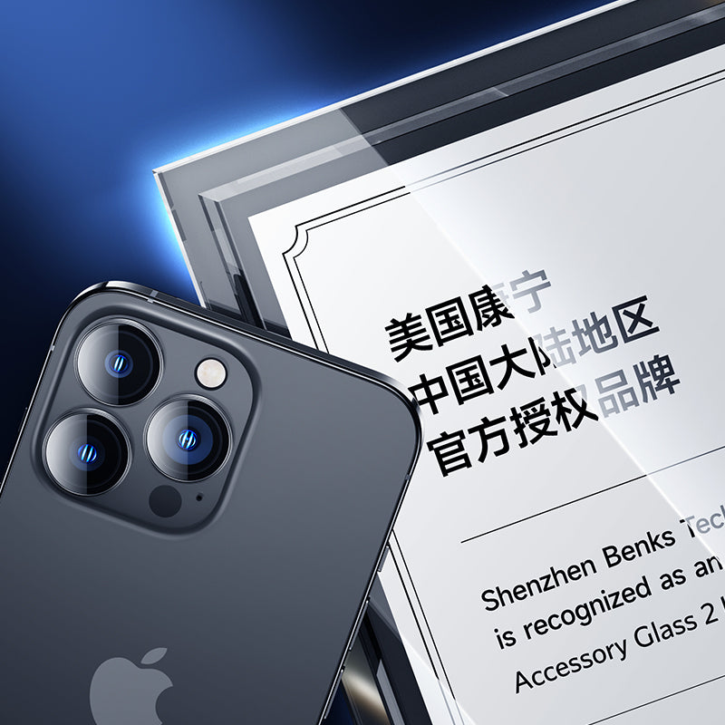 iPhone 14 Pro Benks King Kong PVD Kamera Lens Koruyucu Gümüş