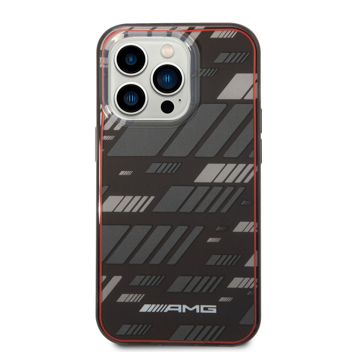 iPhone 14 Pro Kılıf AMG Transparan Çift Katmanlı Grafik Dizayn I Kılıf Siyah