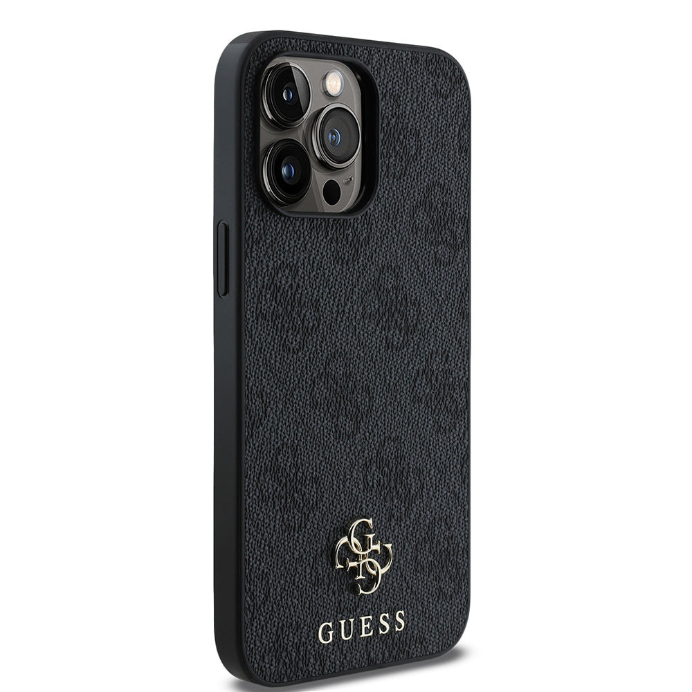 Apple iPhone 14 Pro Kılıf Guess Orjinal Lisanslı Magsafe Şarj Özellikli Small 4G Classic Kapak Pembe