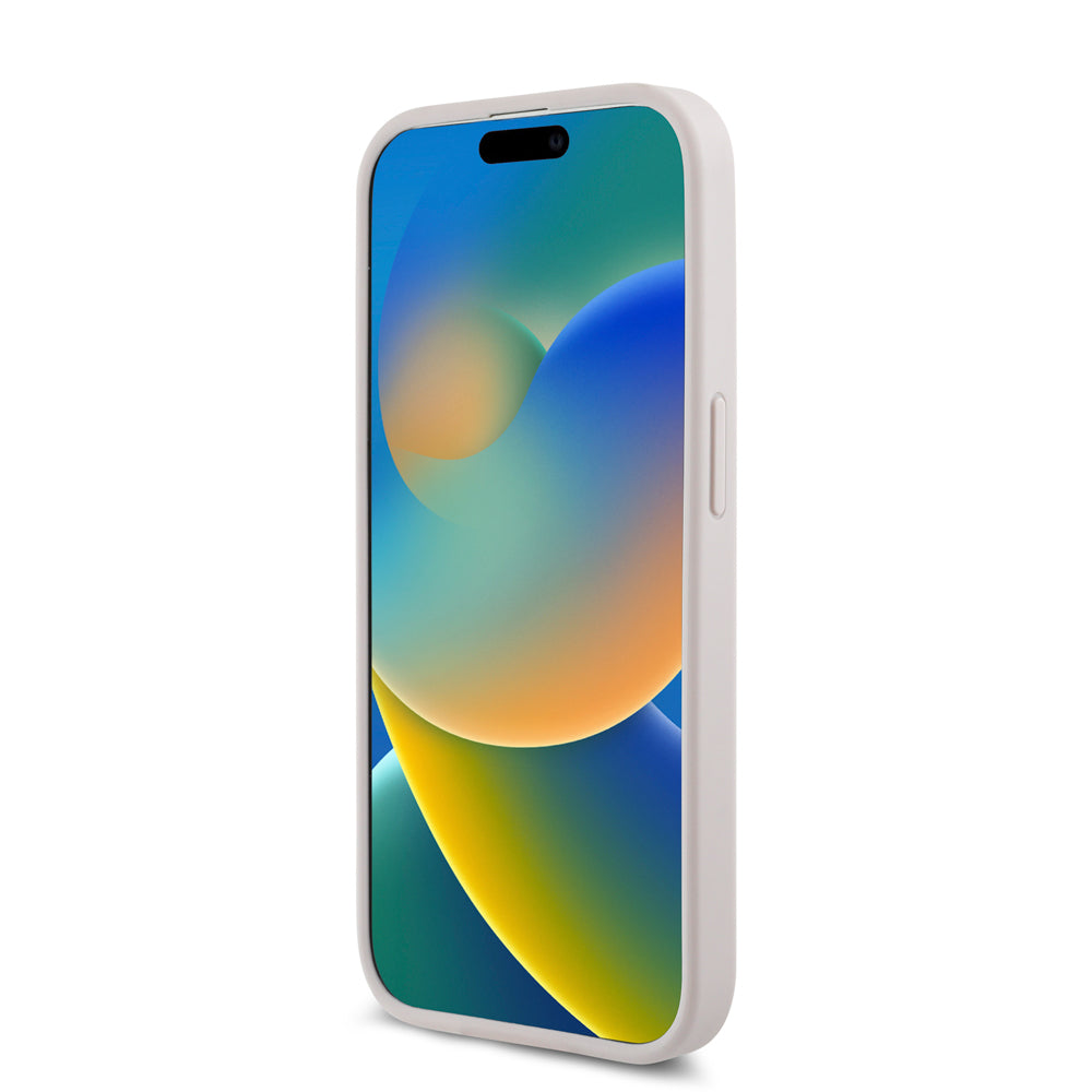 Apple iPhone 14 Pro Kılıf Guess Orjinal Lisanslı Magsafe Şarj Özellikli Small 4G Classic Kapak Pembe