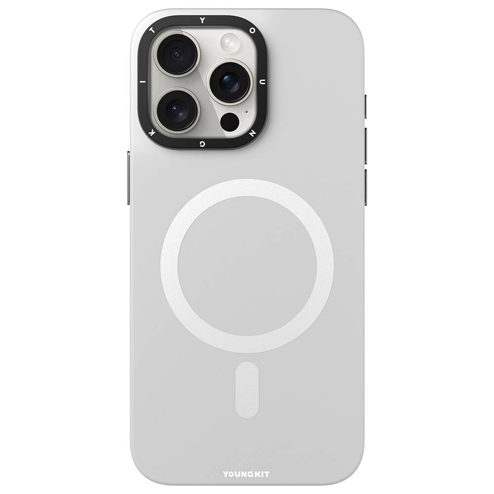 iPhone 14 Pro Kılıf Magsafe Şarj Özellikli Çizilmeye ve Aşınmaya Dayanıklı Youngkit Velvet Serisi Kılıf Pembe
