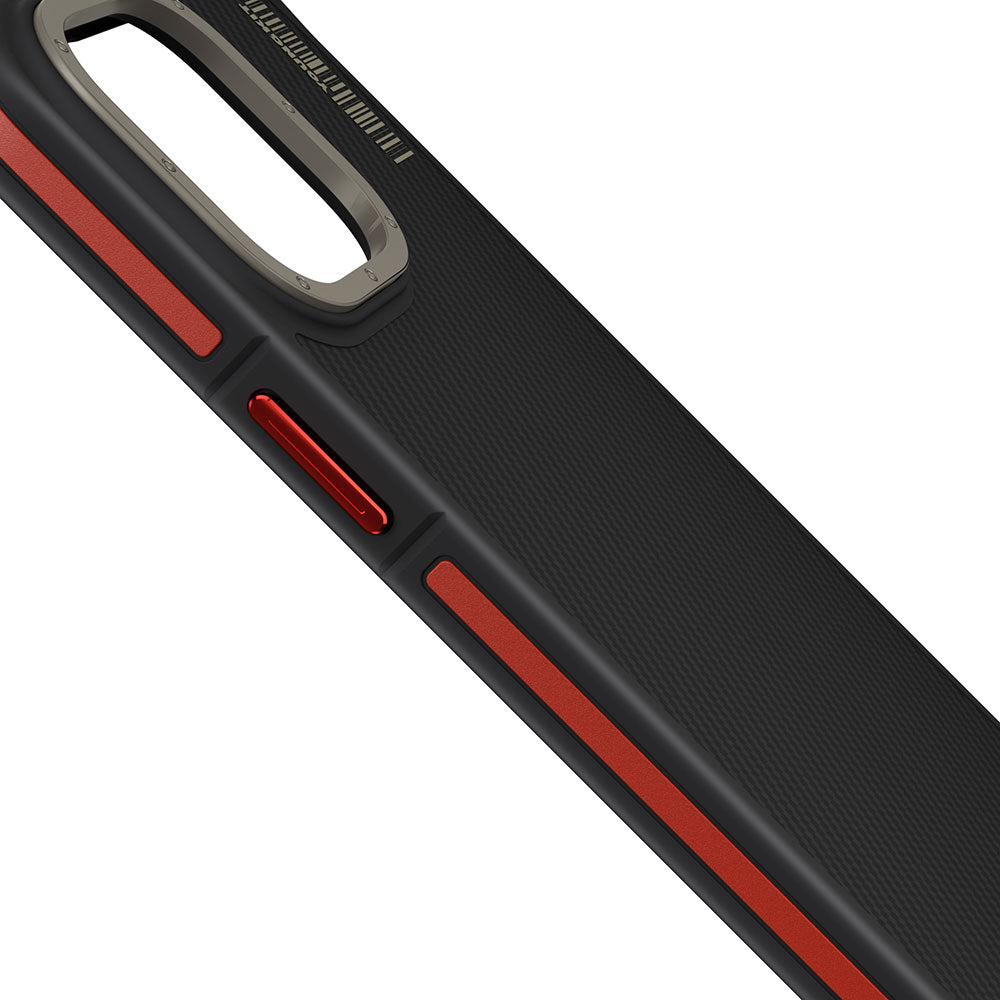 iPhone 14 Pro Kılıf Magsafe Şarj Özellikli YoungKit 600D Kevlar Kılıf Siyah