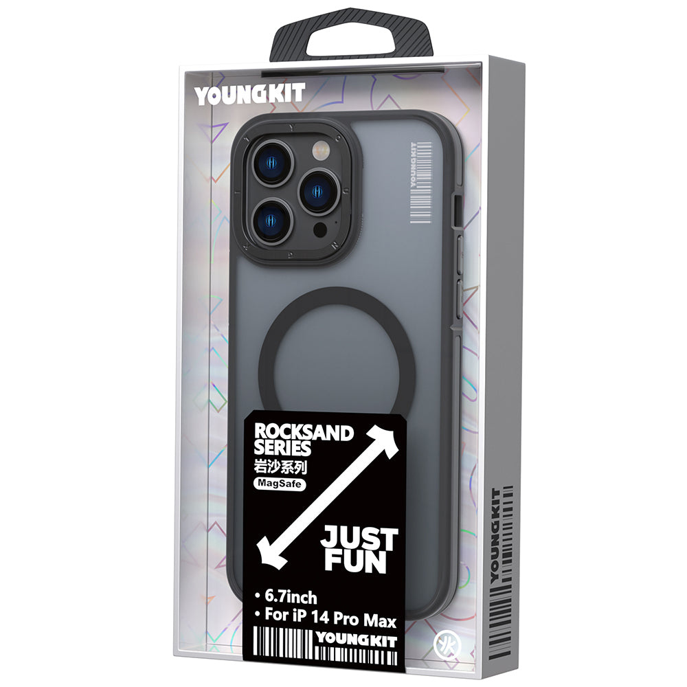 Youngkit Rock Sand Serisi iPhone Kapak Gri- Product vendor
