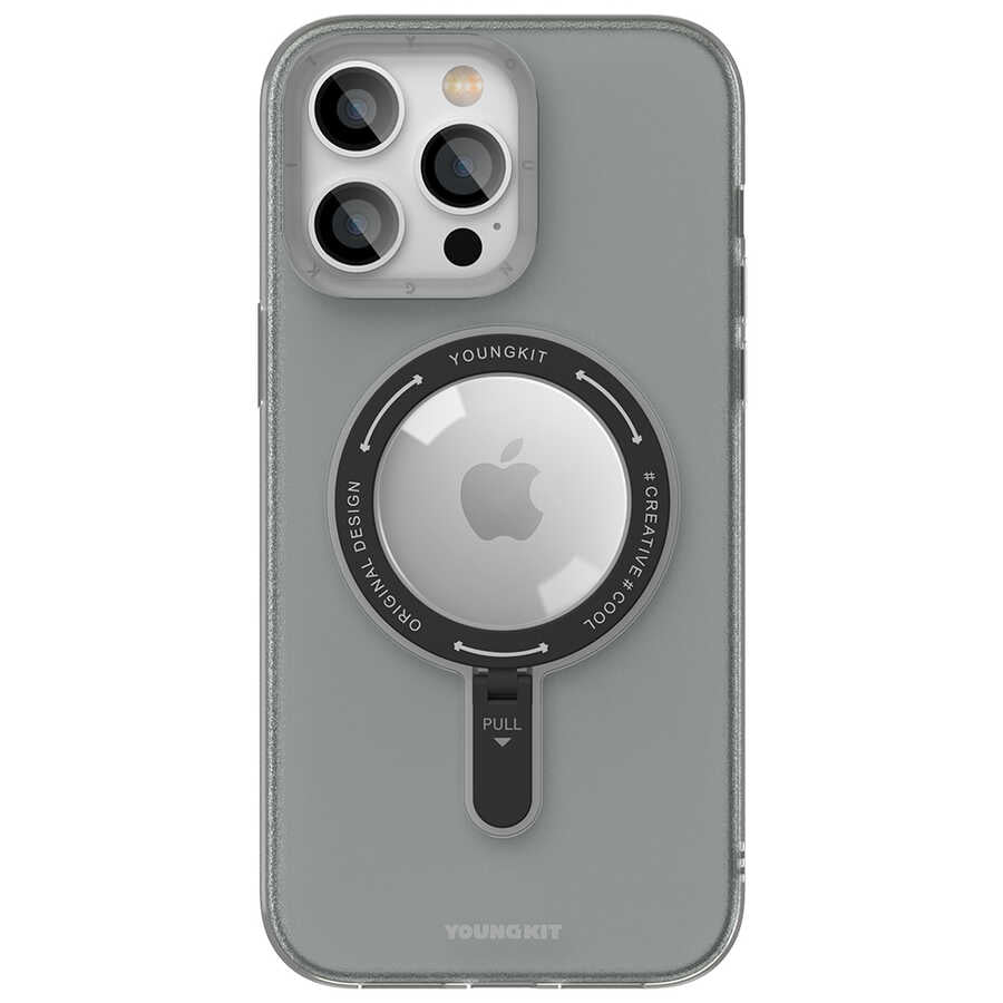 iPhone 14 Pro Kılıf Magsafe Şarj Özellikli Youngkit Rock Serisi Kılıf Mavi