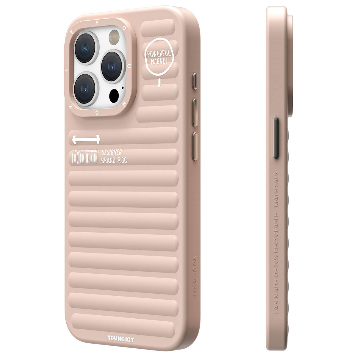 iPhone 14 Pro Kılıf Mat Renkli Tasarım YoungKit Original Serisi Kılıf Siyah