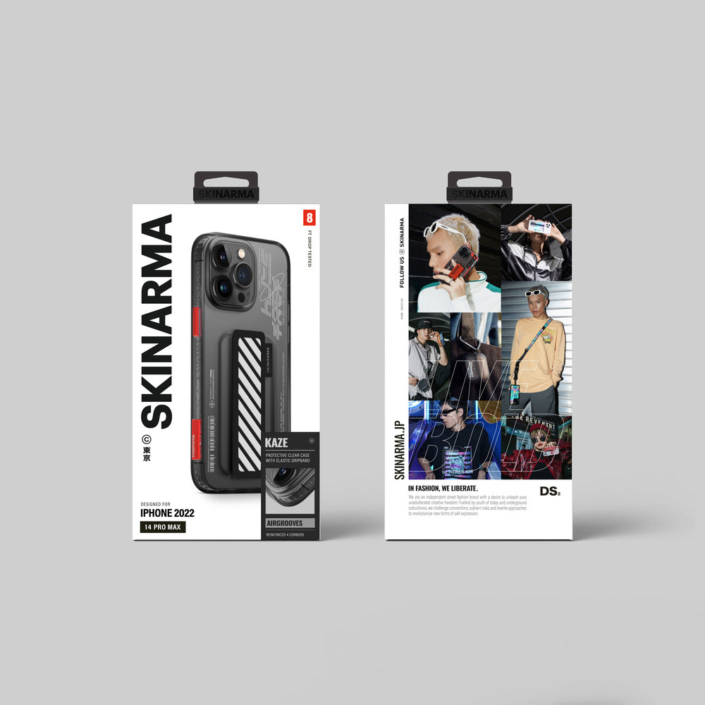 iPhone 14 Pro Kılıf SkinArma Şeffaf Desenli Kaze Kılıf Renksiz