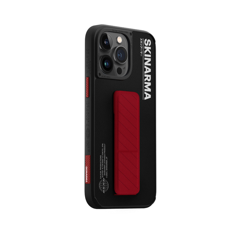 iPhone 14 Pro Kılıf SkinArma Standlı Deri Görünümlü Gyo Kılıf Olive