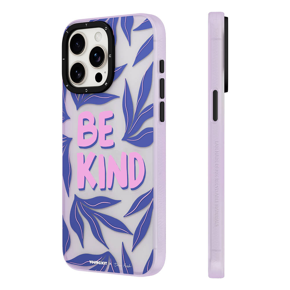 iPhone 14 Pro Kılıf Tara Reed Tasarımlı Youngkit Tiger Rhyme Kılıf Mor