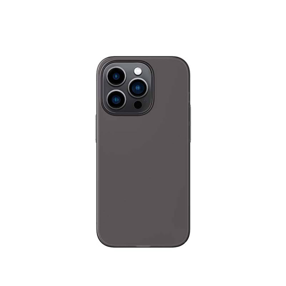 iPhone 14 Pro Kılıf Ultra İnce Mat PC Arka Yüzey Recci Elite Serisi Kılıf Gri