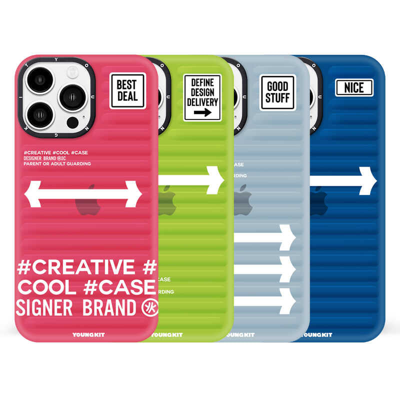 iPhone 14 Pro Kılıf YoungKit Luggage FireFly Serisi Kılıf Sierra Mavi