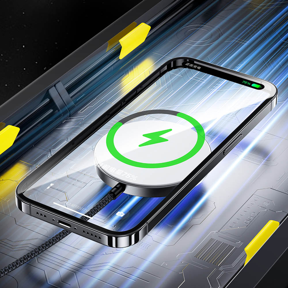 iPhone 14 Pro Max Benks Grand Combo MFM01 3in1 Aksesuar Seti Kılıf-Ekran Koruyucu-Wireless Şarj Aleti Siyah
