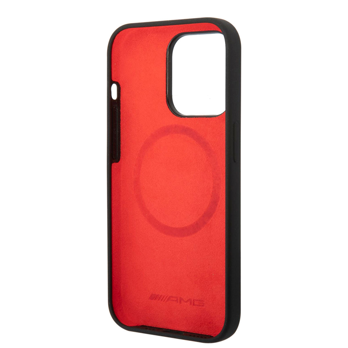 iPhone 14 Pro Max Kılıf AMG Magsafe Şarj Özellikli Liquid Silikon Karbon Dizayn Kılıf Siyah
