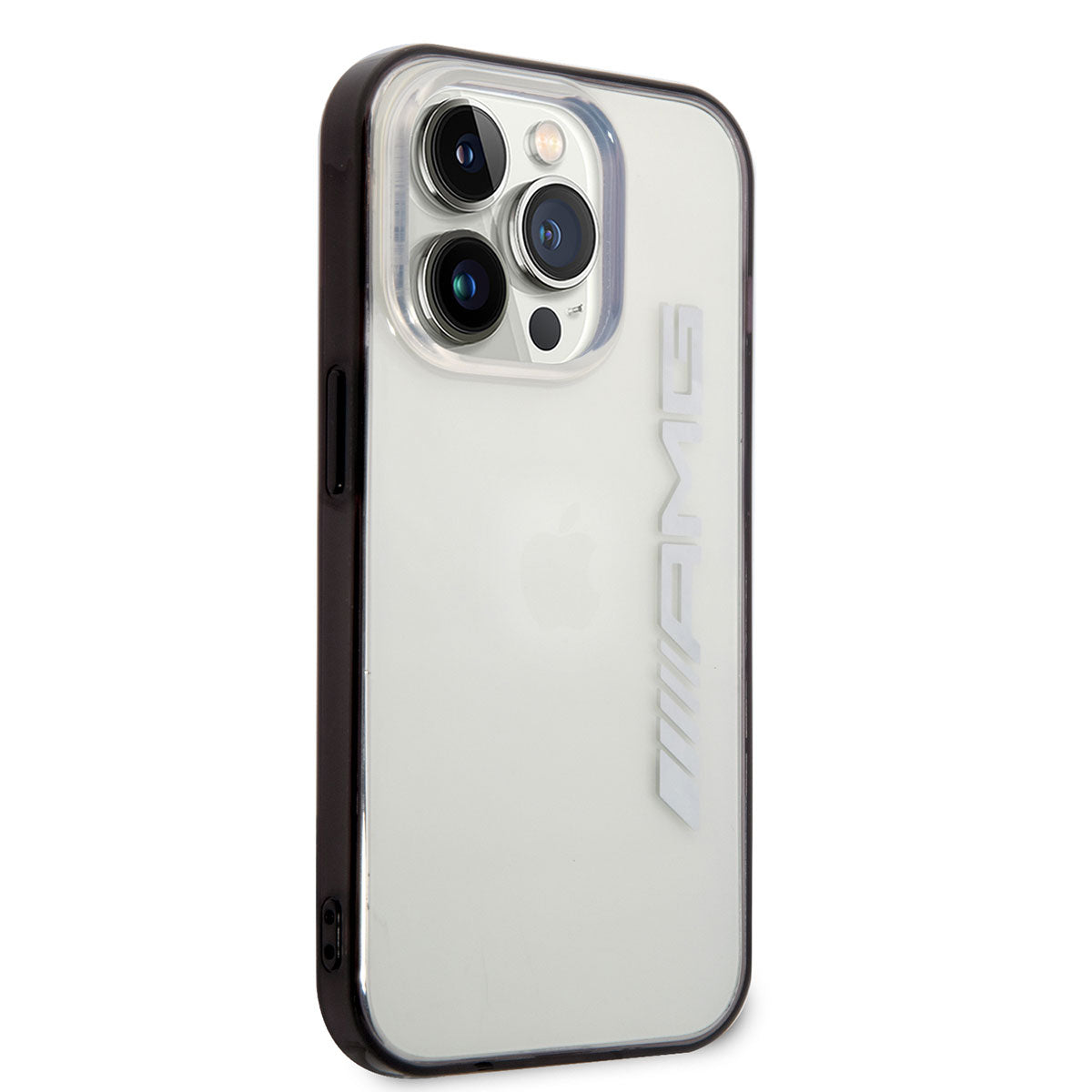 iPhone 14 Pro Max Kılıf AMG Transparan Siyah Çerçeve Dizayn Kılıf Şeffaf-Siyah
