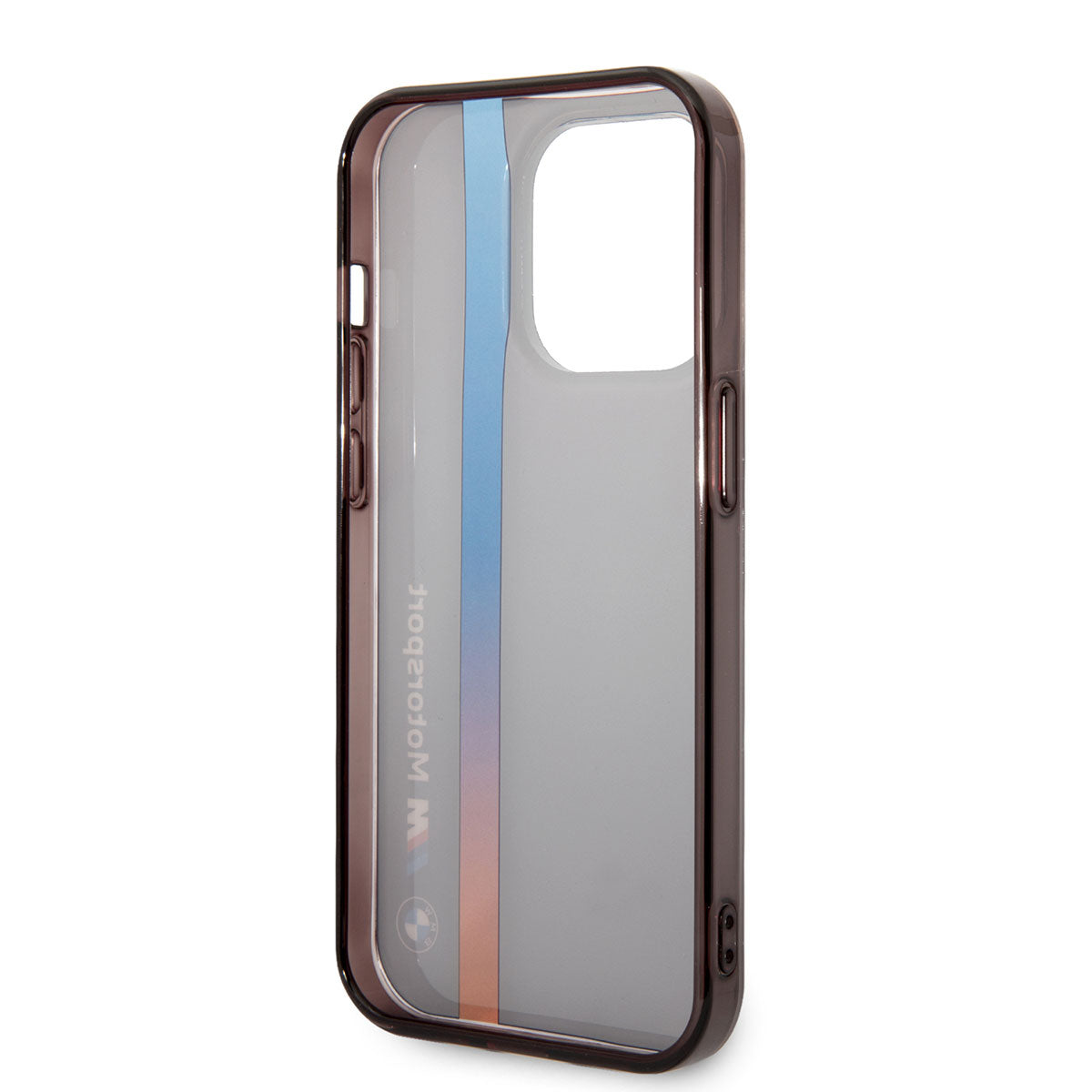 iPhone 14 Pro Max Kılıf BMW Orjinal Lisanslı Renk Geçişli Çizgili Dizayn Kılıf Siyah
