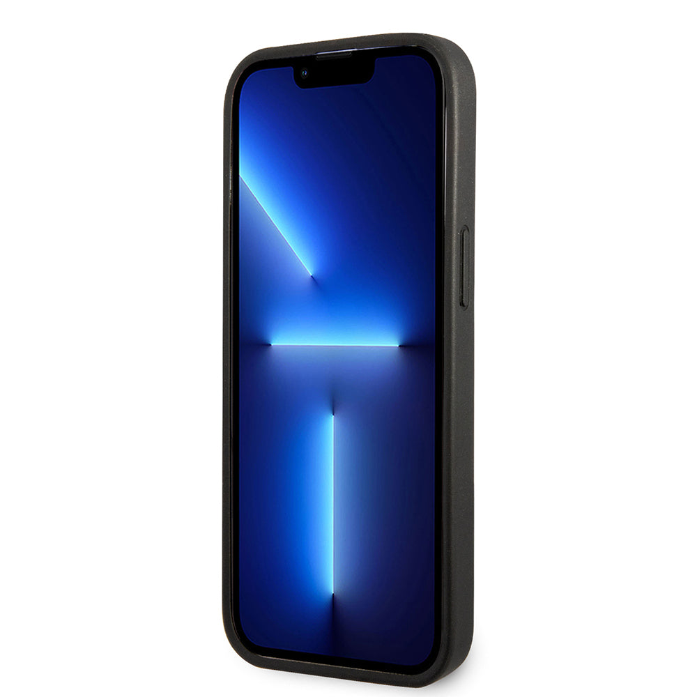 iPhone 14 Pro Max Kılıf Ferrari Deri Sarı Noktalı Dizayn Kılıf Kırmızı