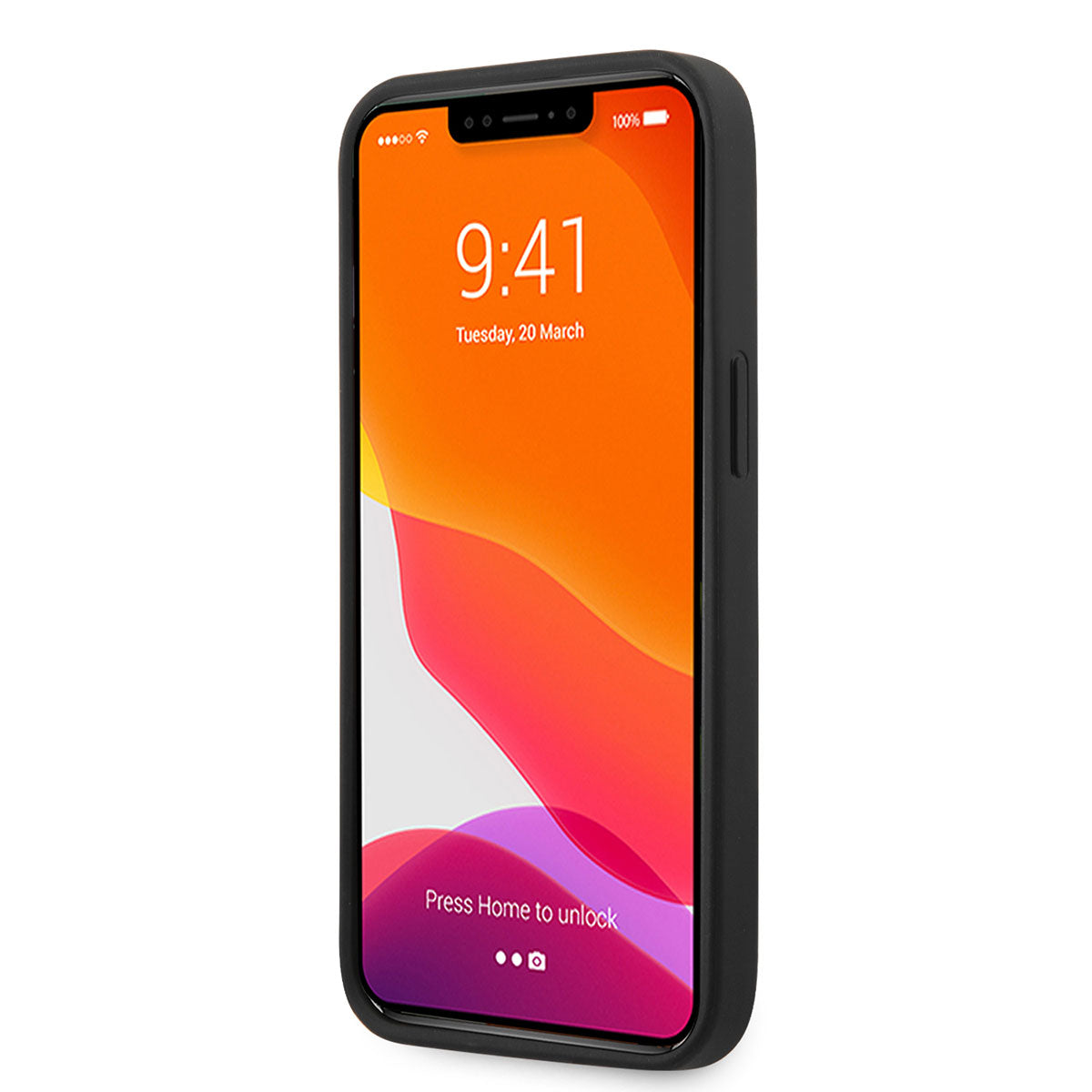 iPhone 14 Pro Max Kılıf Ferrari PU Deri Ve Karbon Dizayn Kılıf Kırmızı