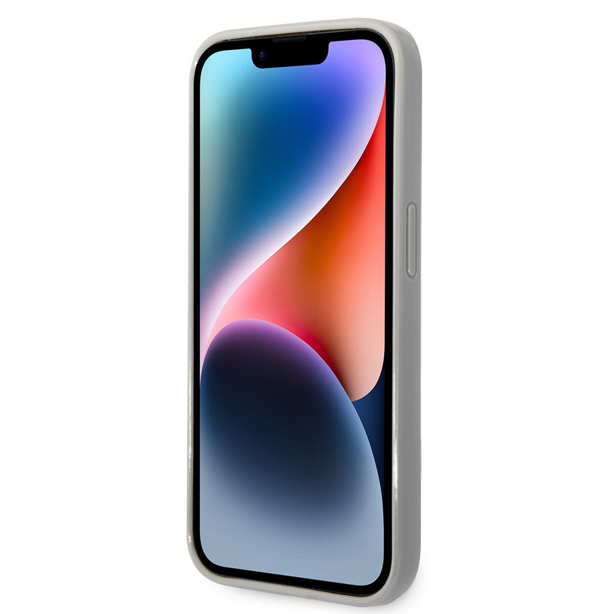 iPhone 14 Pro Max Kılıf Karl Lagerfeld Hologram Dizayn Kılıf Gümüş